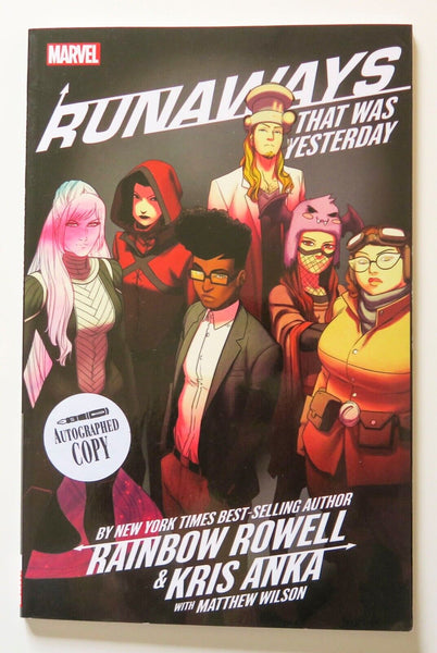 Runaways Vol. 3 That Was Yesterday Autographed Marvel Graphic Novel Comic Book - Very Good