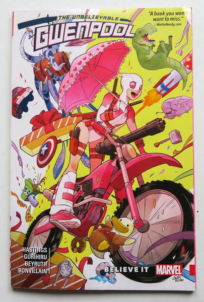 The Unbelievable Gwenpool Vol. 1 Believe It Marvel Graphic Novel Comic Book - Very Good