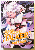 The Most Notorious Talker Runs The Vol. 2 NEW Seven Seas Manga Novel Comic Book