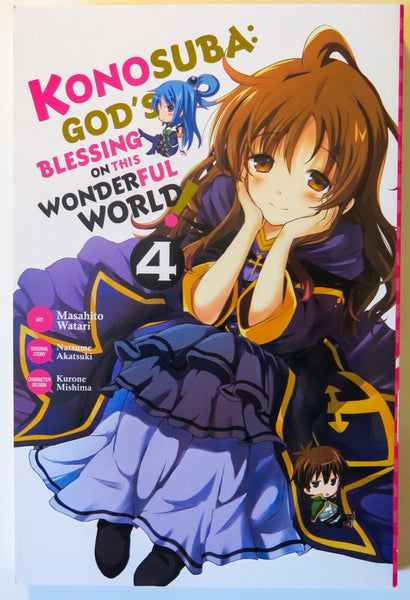 Konosuba Vol. 4 God's Blessing Wonderful NEW Yen Press Manga Novel Comic Book