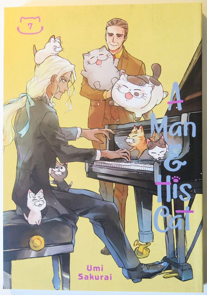 A Man and His Cat Vol. 7 Umi Sakurai NEW Square Enix Manga Novel Comic Book