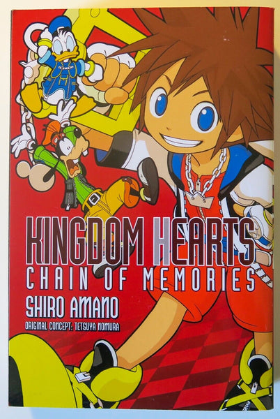 Kingdom Hearts Chain of Memories Shiro Amano Yen Press Manga Novel Comic Book - Very Good