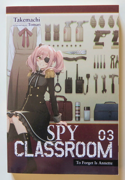 Spy Classroom To Forget Is Annette Vol. 3 NEW Yen On Prose Novel Book