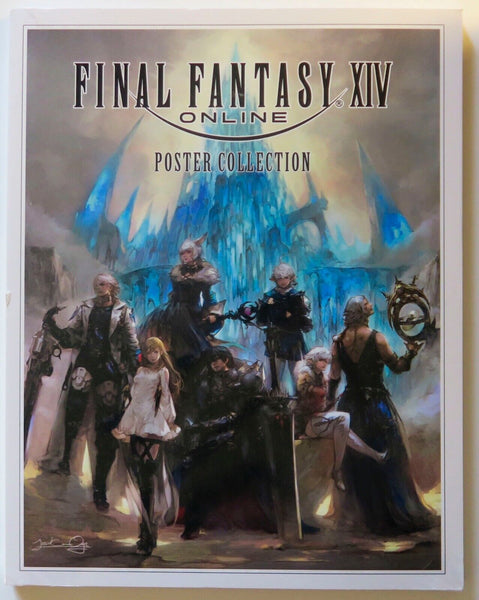 Final Fantasy XIV Poster Collection Square Ennix Books Graphic Novel Comic Book - Very Good