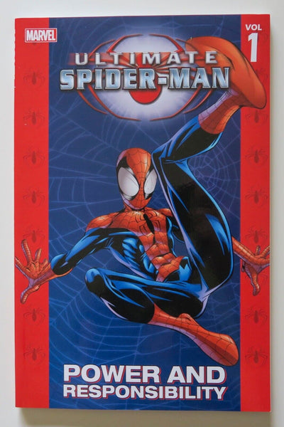 Ultimate Spider-Man Vol 1 Power & Responsibility Marvel Graphic Novel Comic Book - Very Good