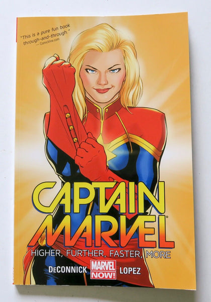 Captain Marvel 1 Higher Further Faster More Marvel Now Graphic Novel Comic Book - Very Good