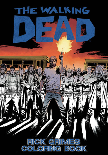 The Walking Dead Rick Grimes Adult Coloring Book TPB Image Comics - Very Good