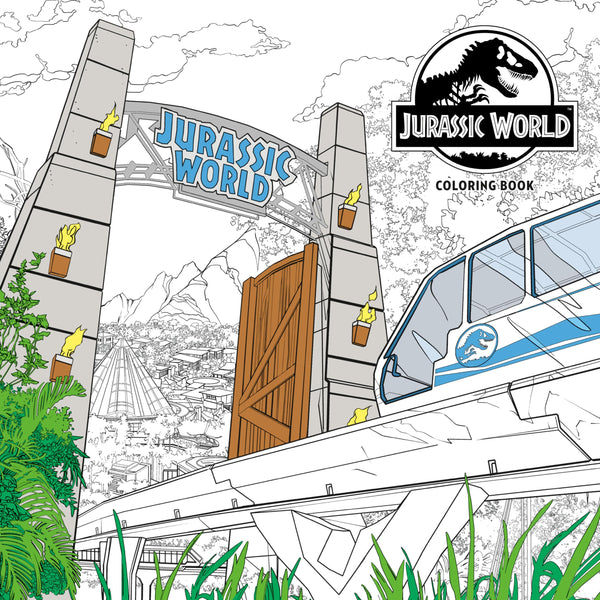 Jurassic World Adult Coloring Book TPB Dark Horse Books - Very Good