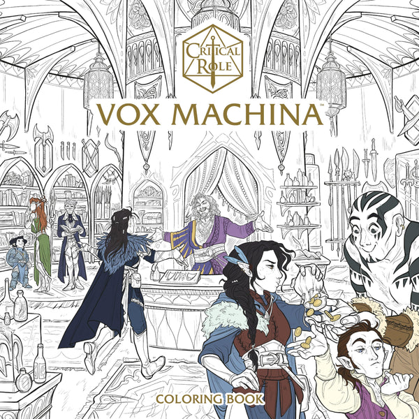 Critical Role Vox Machina Coloring Book TPB Dark Horse Books - Very Good